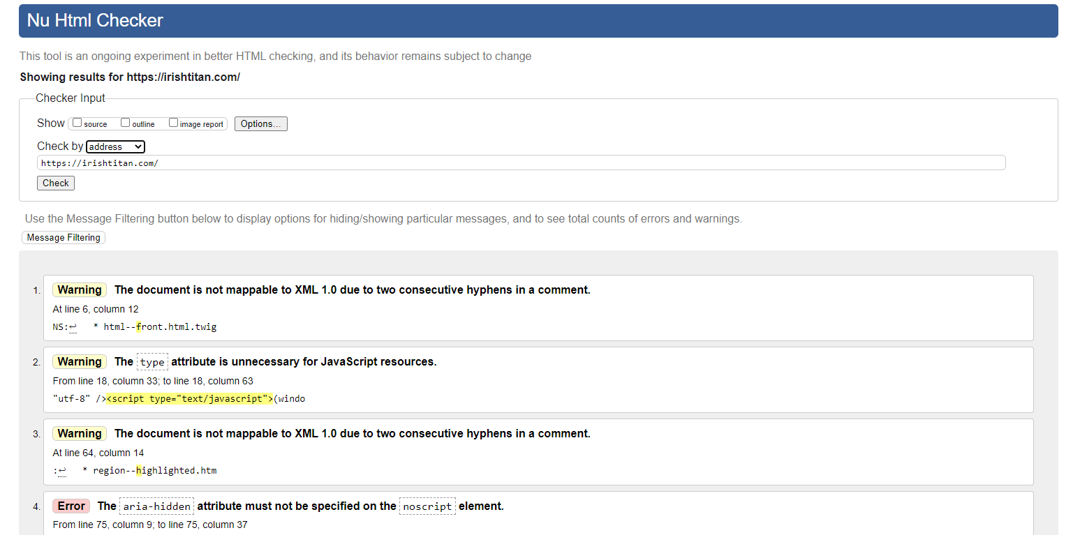 Technical SEO checklist-0017 Is the website W3C Compliant?