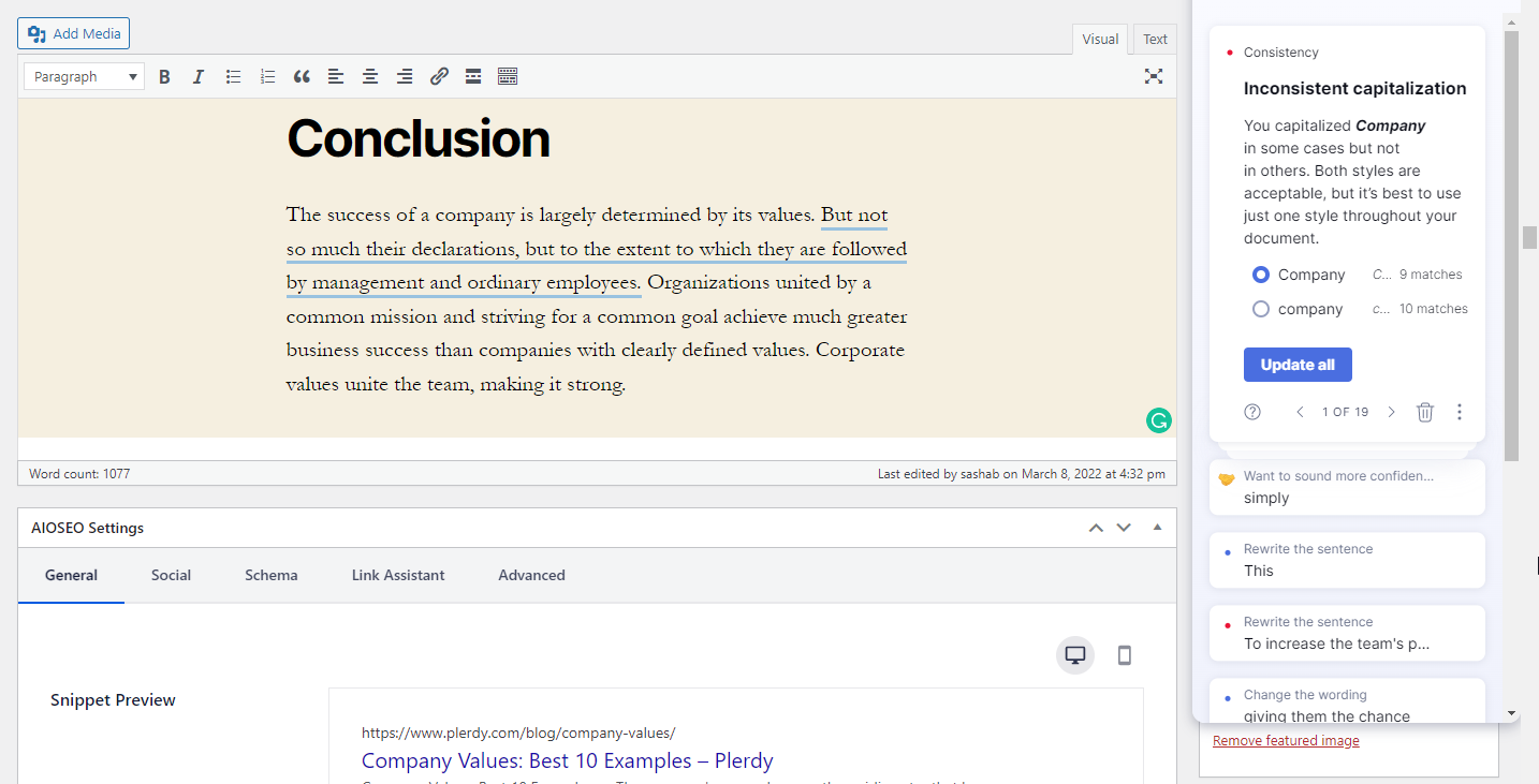 Technical SEO checklist-0043 Has page grammar and spelling been checked?