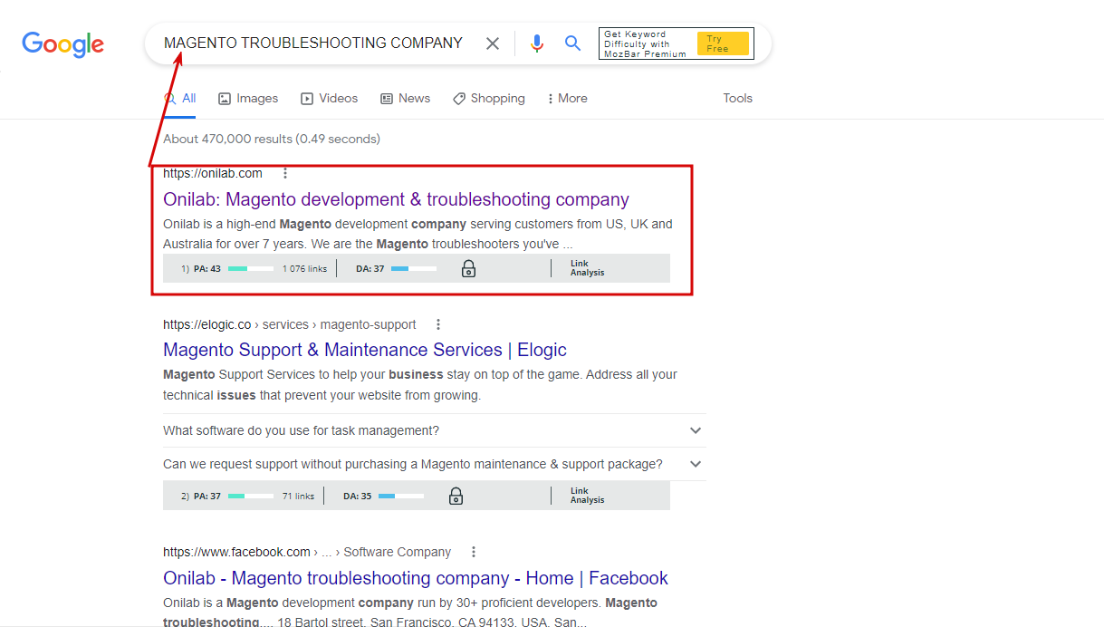Technical SEO checklist-0001 URL is indexed