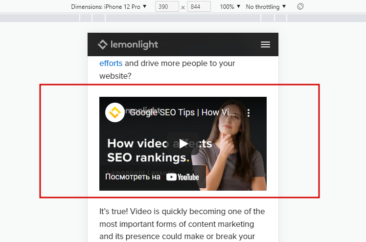Technical SEO checklist-0096 Use of video on mobile