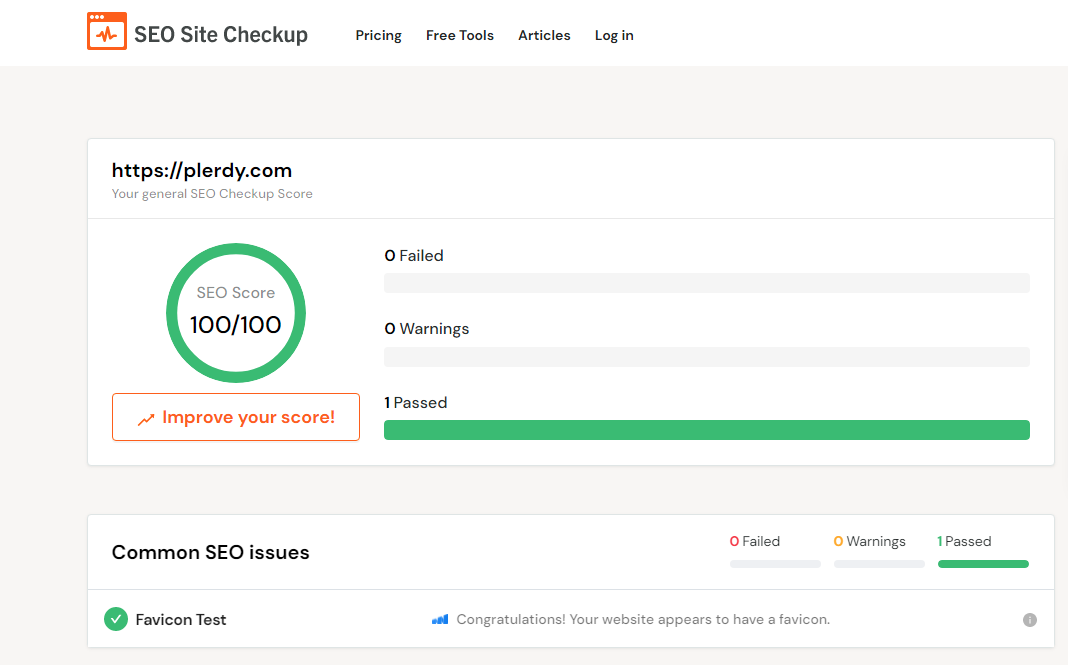 Technical SEO checklist-0154 Does the website carry a Favicon?