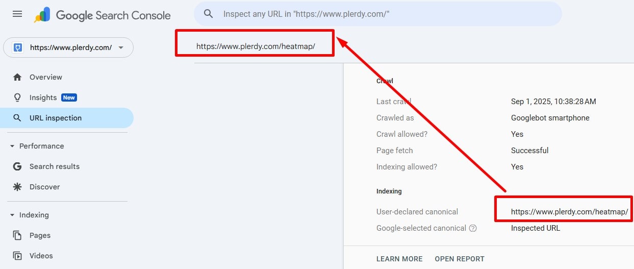 Technical SEO checklist-0010 Google-selected canonical matches user-selected canonical