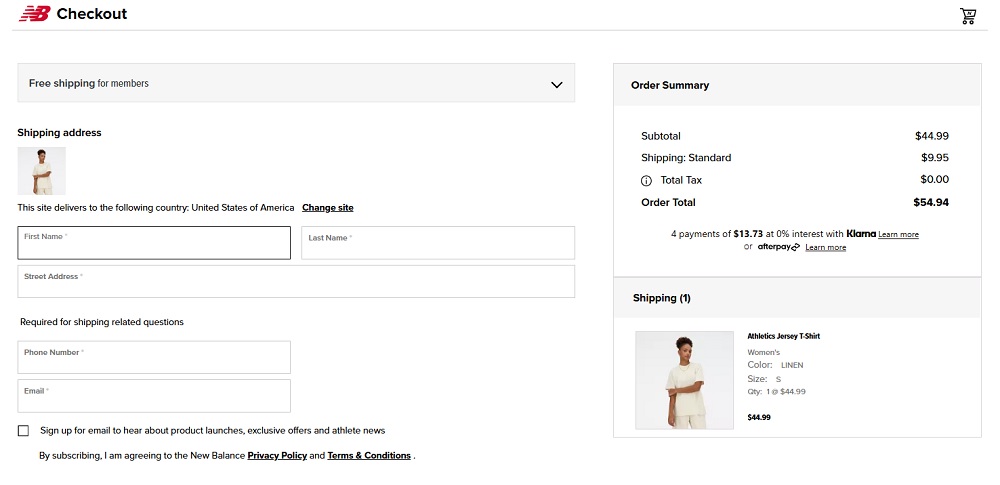 Ecommerce Checklist - checkout usability