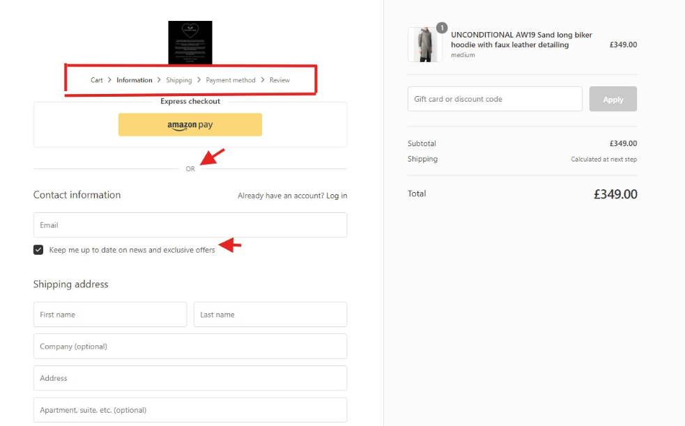 Shopify Launch Checklist-0107 Guide Shoppers at Each Step (Highlight the Progress Bar)