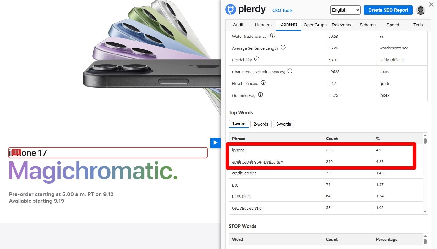 Technical SEO checklist-0069 Are keywords in the main page document?