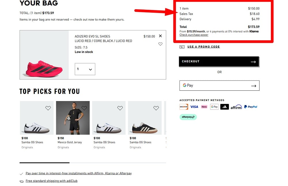 Ecommerce Checklist - transparent terms