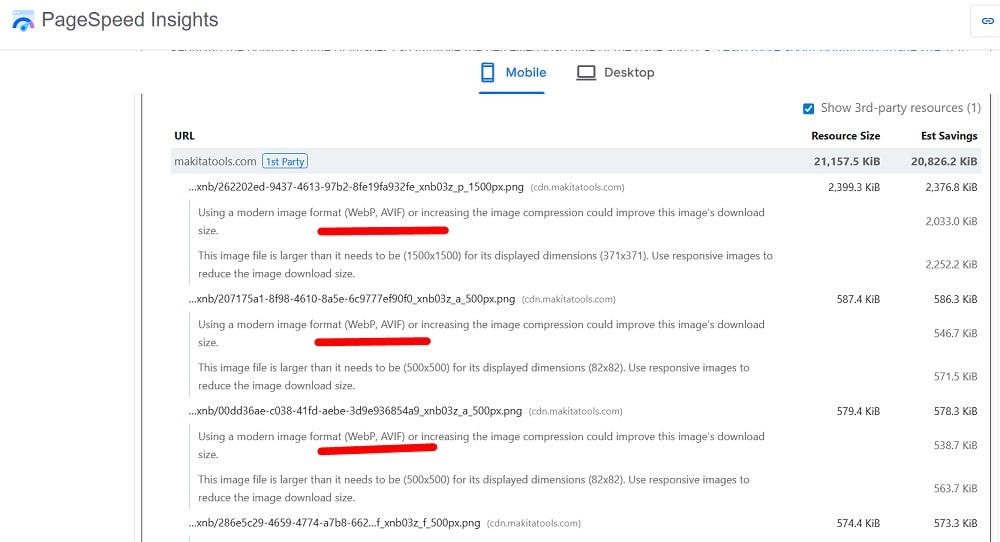 Images checklist - AVIF/WebP responsive images?
