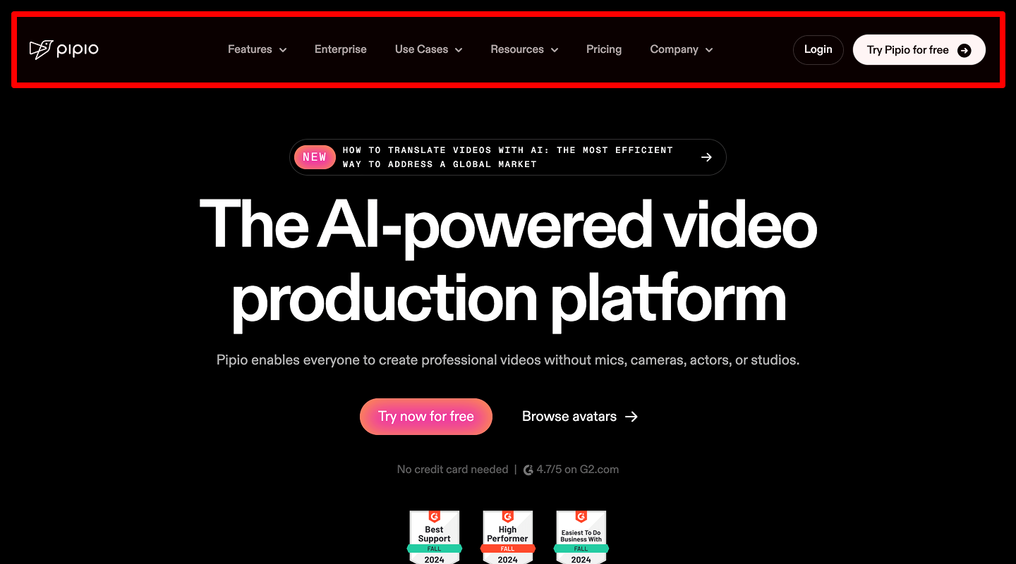 Global Header — 10.2 Main Navigation Menu