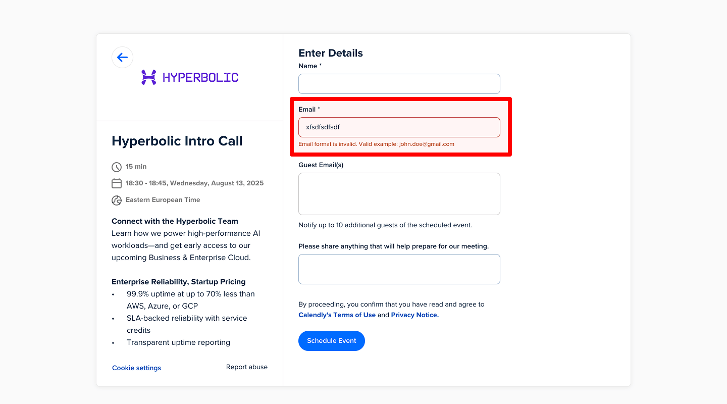 Forms & UX — 15.3 Inline Form Validation