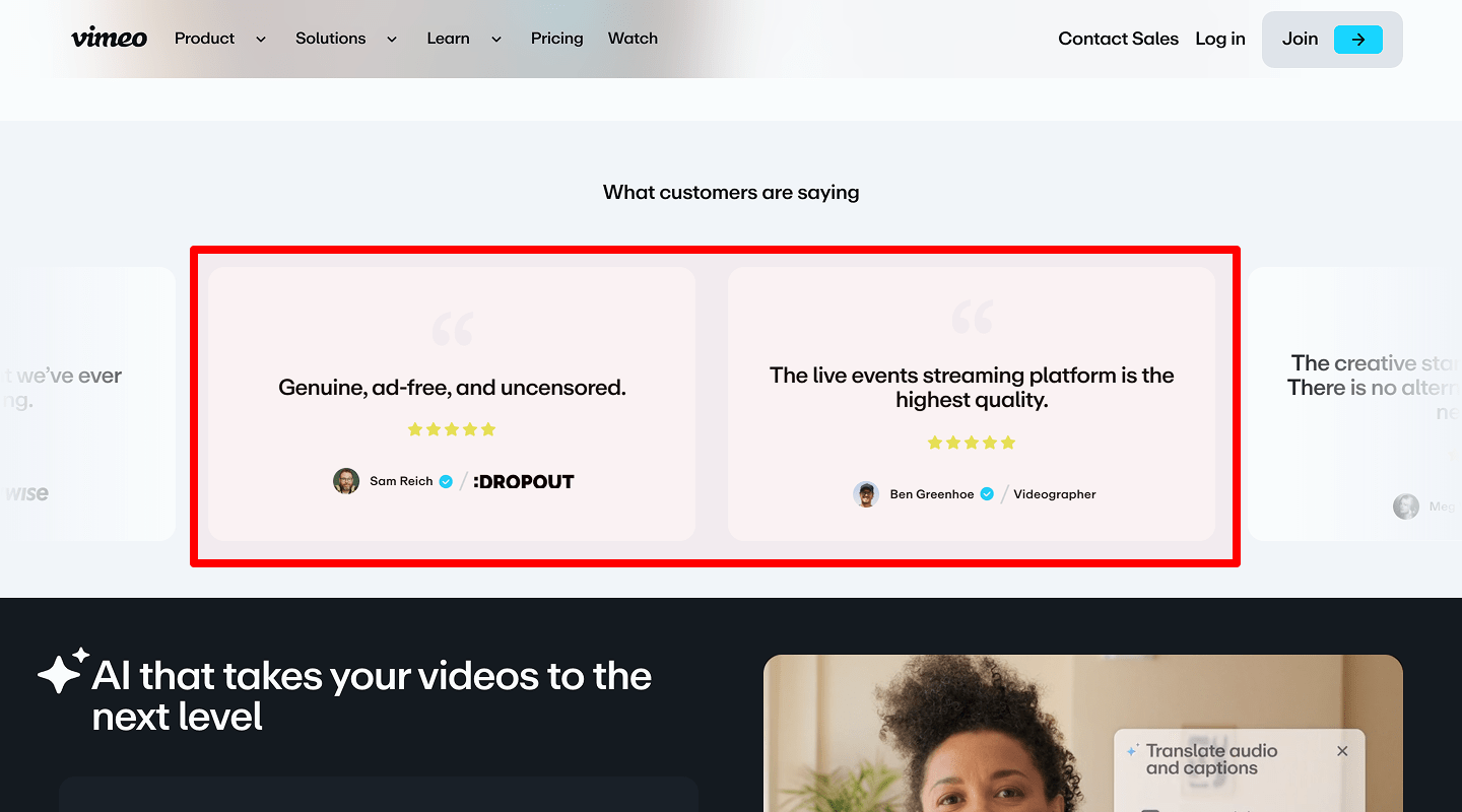 Testimonials — 5.1 Client Quotes with Photo