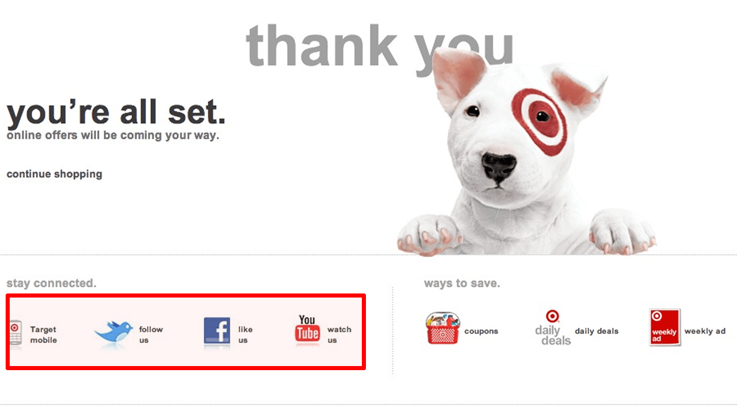 Social share buttons