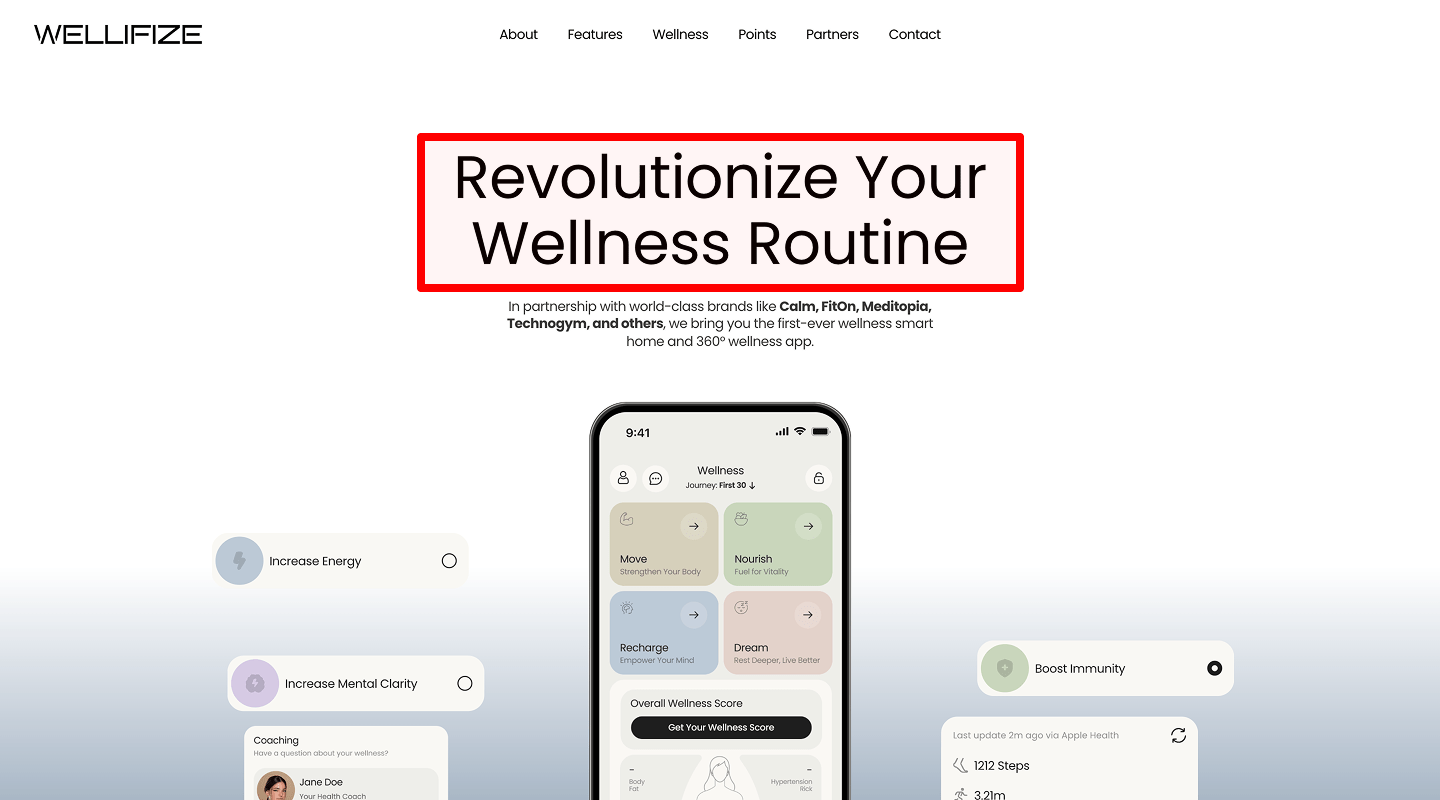 Landing Page Checklist — Clear headline with core value proposition
