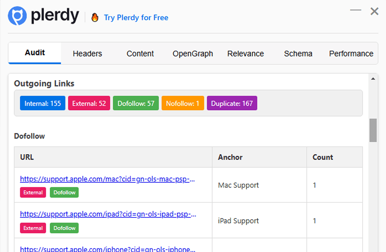 External Links Checking