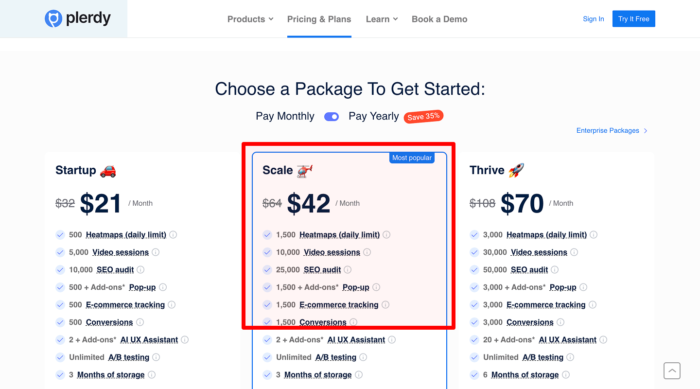 Recommended Plan Highlight