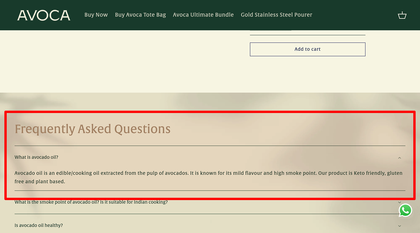 Landing Page Checklist — Pricing FAQ