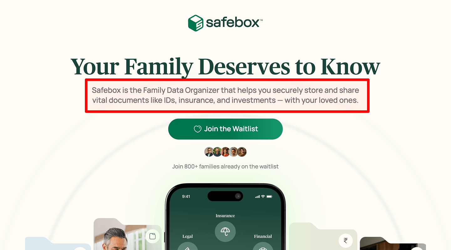 Landing Page Checklist — Supporting subheadline