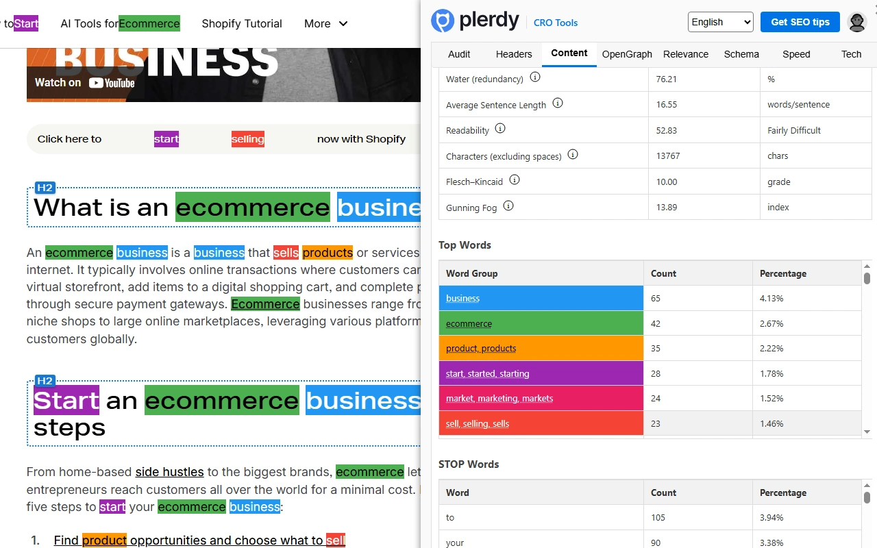 Plerdy SEO Analyzer Slide 3